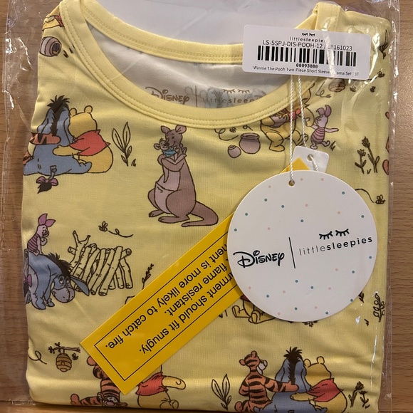 3T short sleeve Winnie the Pooh little sleepies NIB